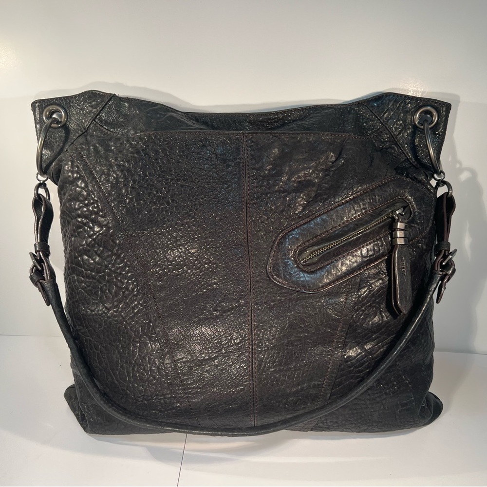 orYany Extra Large Leather Hobo Bucket Shoulder Bag - Handbag - Tote Bag